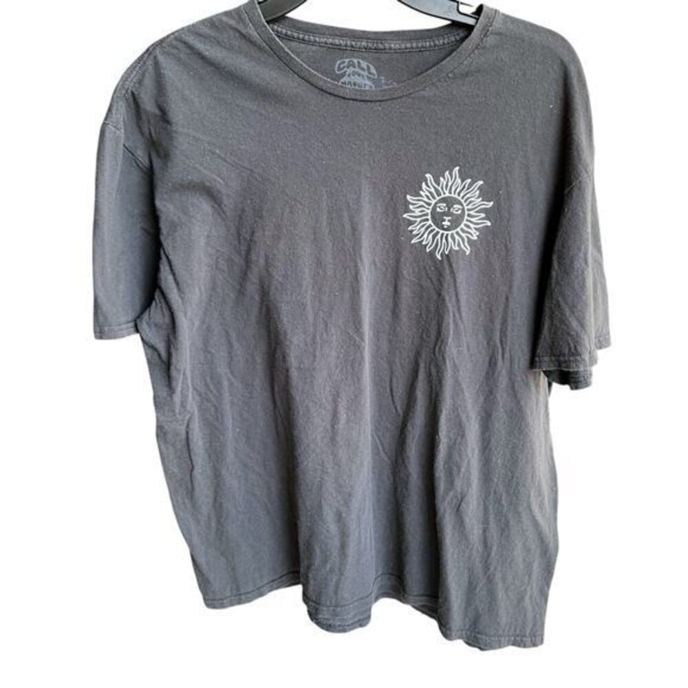 CALL YOUR MOTHER black celestial skeleton tee sz XL